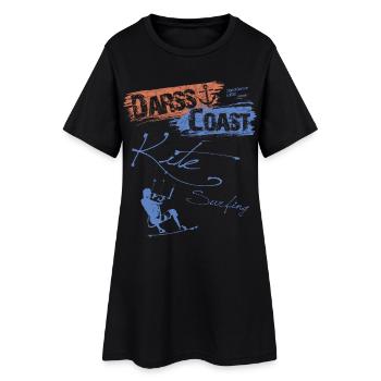 DarssCoast - Kite Surfing - Frauen T-Shirt-Kleid - Schwarz - Vorne