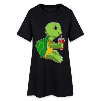 Turtle Mug à emporter - Robe T-shirt Femme - noir - Devant