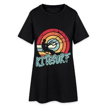 Kitesurfen Kitesurf Kitesurfer Kiteboard - Robe T-shirt Femme - noir - Devant