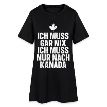 Kanada - Frauen T-Shirt-Kleid - Schwarz - Vorne