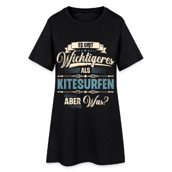Kitesurfen Kitesurf Kitesurfer Kiteboard Retro Vin - Frauen T-Shirt-Kleid - Schwarz - Vorne