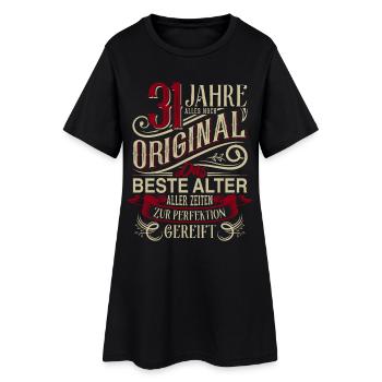 31. Geburtstag Vintage Retro - Frauen T-Shirt-Kleid - Schwarz - Vorne