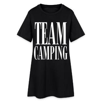 Équipe de camping Campen Camper - Robe T-shirt Femme - noir - Devant