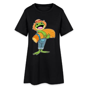 Ferme de pailles Frog Farmer - Robe T-shirt Femme - noir - Devant
