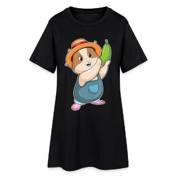 Ferme de courgettes pour éleveurs de hamsters - Robe T-shirt Femme - noir - Devant