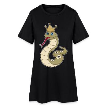 Snake Crown - Women’s T-Shirt Dress - black - Front