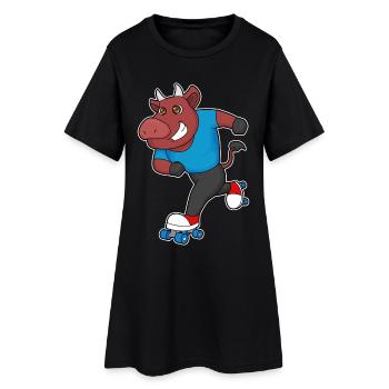 Patins à roulettes Bull Roller Roller - Robe T-shirt Femme - noir - Devant