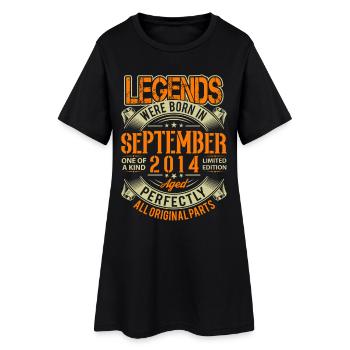 Légende d’anniversaire de septembre 2014 - Robe T-shirt Femme - noir - Devant