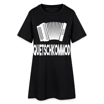 Schwäbisch Quetschkommod Akkordeon Ziehharmonika - Frauen T-Shirt-Kleid - Schwarz - Vorne