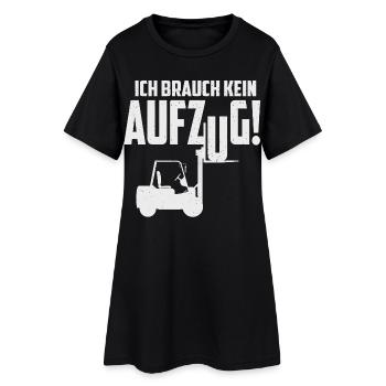 Gabelstapler Führerschein - Frauen T-Shirt-Kleid - Schwarz - Vorne