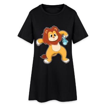 Lion Fish - Robe T-shirt Femme - noir - Devant