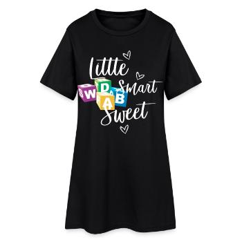 Petit Smart et Doux - Robe T-shirt Femme - noir - Devant