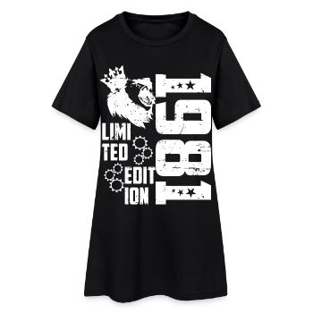 1981 Born Édition Limitée - Robe T-shirt Femme - noir - Devant