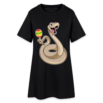 Musique de Serpent Musicien - Robe T-shirt Femme - noir - Devant