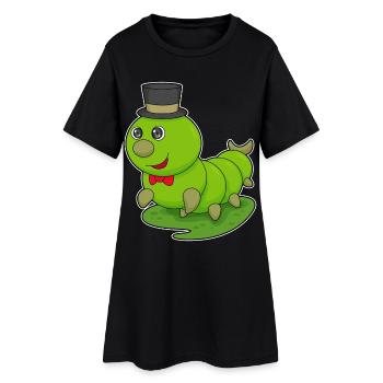 Chapeau haut-de-forme Gentleman Caterpillar - Robe T-shirt Femme - noir - Devant