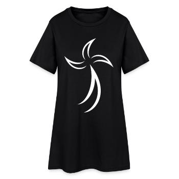 Hermine Celtic Bretagne - Robe T-shirt Femme - noir - Devant