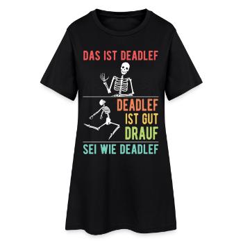 C’est Deadlef Skeleton Halloween Costume Gift - Robe T-shirt Femme - noir - Devant
