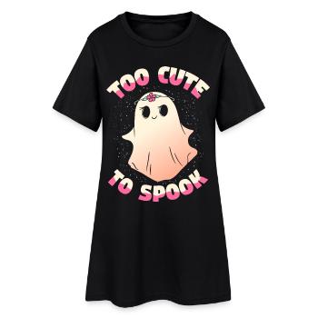To Cute To Spook Kawaii Gespenst Halloween Kostüm - Frauen T-Shirt-Kleid - Schwarz - Vorne