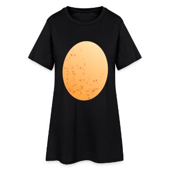 Egg chicken egg - Women’s T-Shirt Dress - black - Front