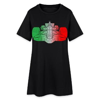 Italie Voitures de course - Robe T-shirt Femme - noir - Devant