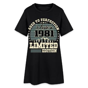 1981 Limited Edition - Women’s T-Shirt Dress - black - Front