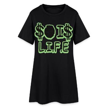 C’est la vie - Robe T-shirt Femme - noir - Devant