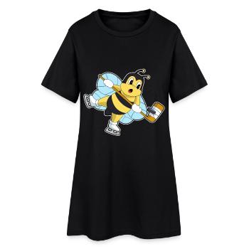Bâtons de hockey sur glace Bee - Robe T-shirt Femme - noir - Devant