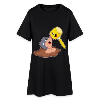 Mole Hammer - Women’s T-Shirt Dress - black - Front