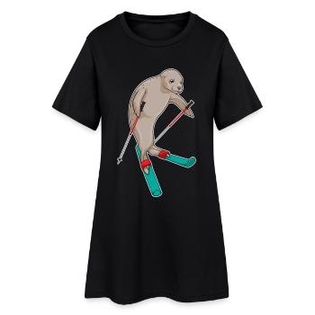 Sauteur à ski Seal Ski - Robe T-shirt Femme - noir - Devant