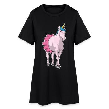 Danse ballerine de la licorne - Robe T-shirt Femme - noir - Devant
