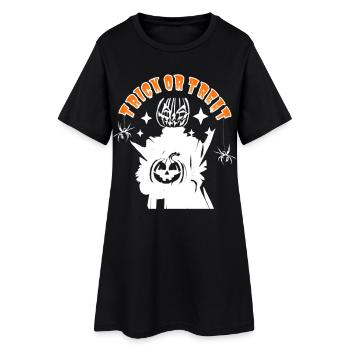 Halloween Pumpkin Monster TRICK OR TREAT - Robe T-shirt Femme - noir - Devant