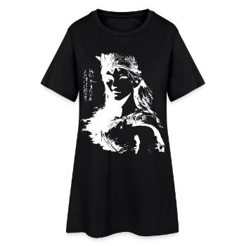 Fille fantôme Princesse Guerrière - Robe T-shirt Femme - noir - Devant