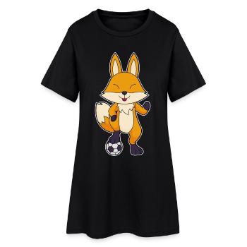 Fuchs Football Player Football - Women’s T-Shirt Dress - black - Front
