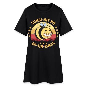 Optimisme ou Sumsi avec les fesses - Robe T-shirt Femme - noir - Devant