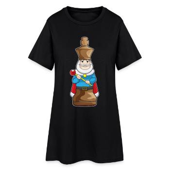 Chess Piece Chess Piece King Chess - Women’s T-Shirt Dress - black - Front