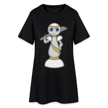 Chess piece pawn chess - Women’s T-Shirt Dress - black - Front