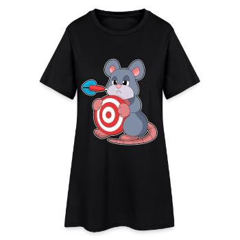 Jeu de fléchettes Mouse Dart - Robe T-shirt Femme - noir - Devant