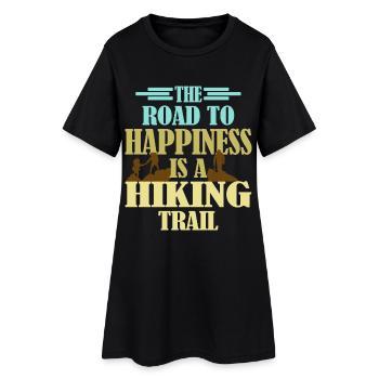 Trail Hiking Wanderer Dicton pour les randonneurs - Robe T-shirt Femme - noir - Devant