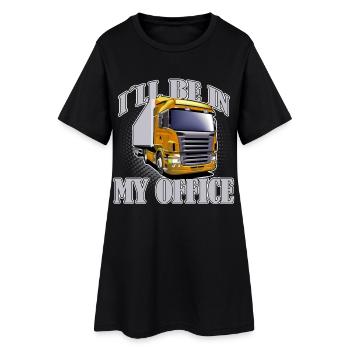 KLW truck driver truck saying - Women’s T-Shirt Dress - black - Front