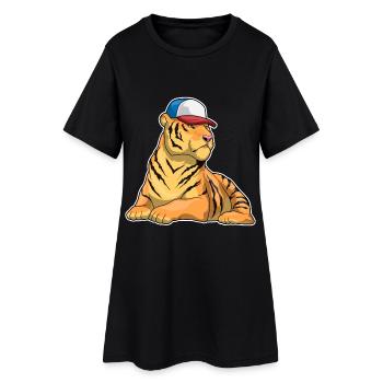 École des Tigres pour les Élèves Casquettes - Robe T-shirt Femme - noir - Devant