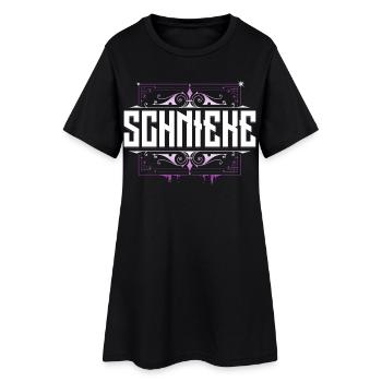 Schnieke - Berlinerin - Frauen T-Shirt-Kleid - Schwarz - Vorne