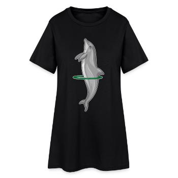 Gymnastique d’entraînement Dolphin Fitness Hoop - Robe T-shirt Femme - noir - Devant
