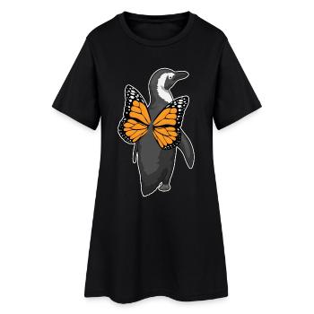 Ailes de papillon de pingouin - Robe T-shirt Femme - noir - Devant