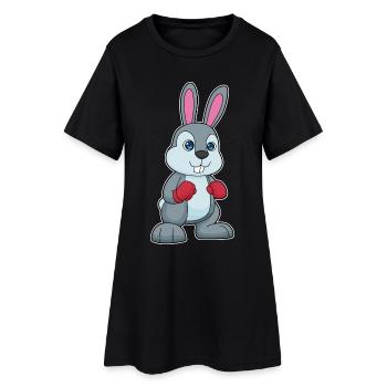 Bunny Boxer Gants de boxe Boxe Boxe - Robe T-shirt Femme - noir - Devant