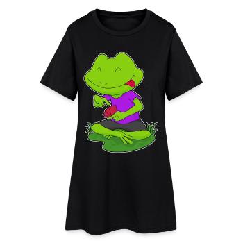 Frosch Poker Cartes de Poker - Robe T-shirt Femme - noir - Devant