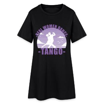 Les vraies femmes dansent le tango! Cadeau de danseur - Robe T-shirt Femme - noir - Devant