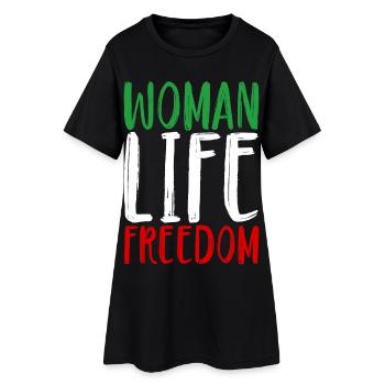 Femme Vie Liberté Femmes Femmes Droits des femmes Iran - Robe T-shirt Femme - noir - Devant
