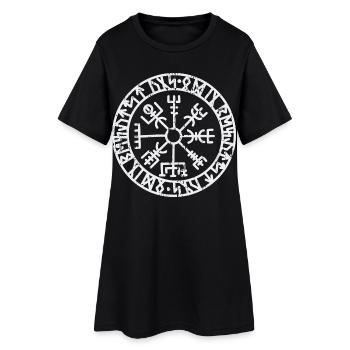 Symbole viking - Robe T-shirt Femme - noir - Devant