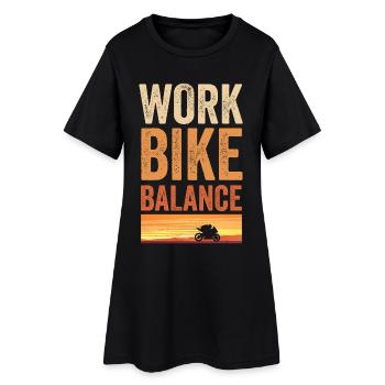 Motorcycle Sport Bike for motorcyclists - Women’s T-Shirt Dress - black - Front