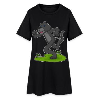 Jogging Panther Noir Sport de jogging - Robe T-shirt Femme - noir - Devant